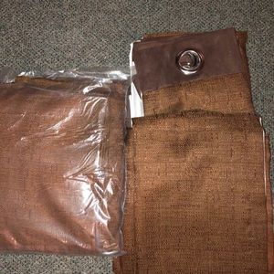 Pier 1 set of 4 Lines Grommet Curtains